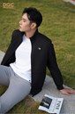 WAJKBD111M - ĐEN_1 Ảnh của Áo bomber 2 lớp cổ đứng